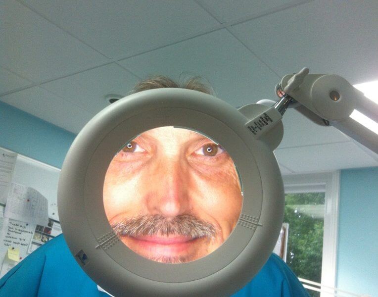 Simon Allen in Magnifying Glass